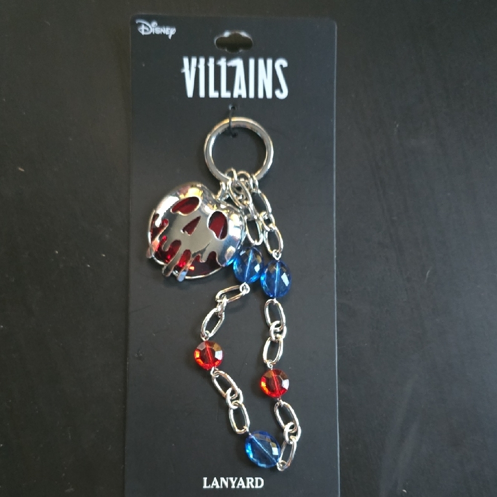 Disney Villains Red and Blue Lanyard